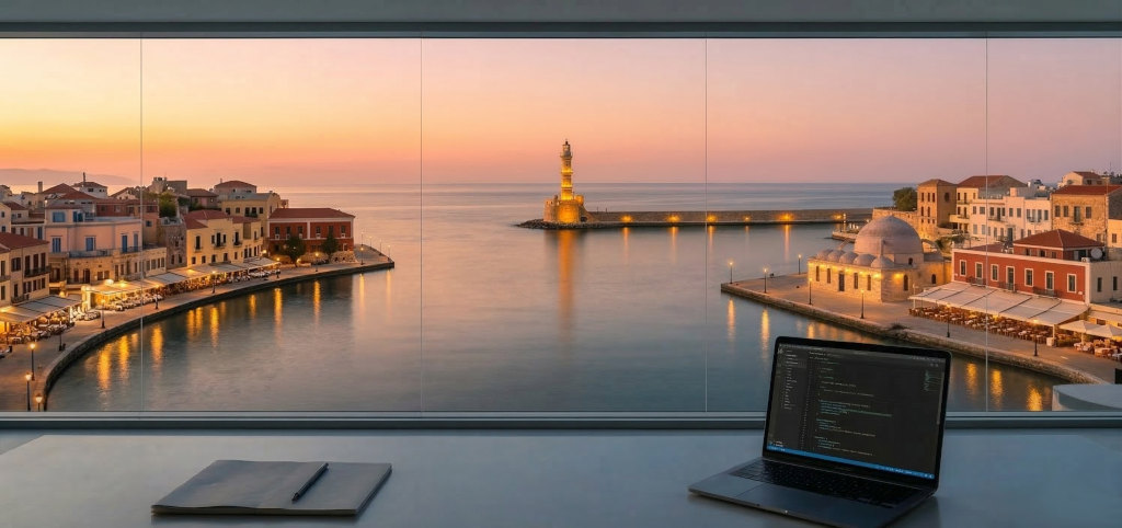 Alter venezianischer Hafen in Chania, Kreta