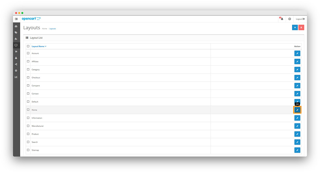 OpenCart module installation step5