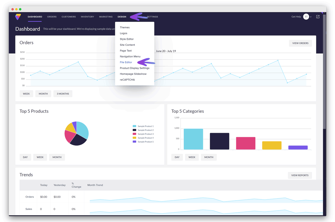 Volusion onWebChat Installation – File Editor