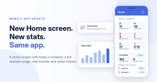 onWebChat mobile app update
