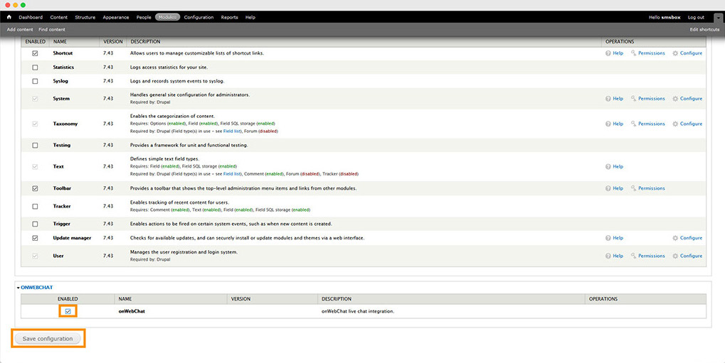 Drupal 7 module installation instructions step3