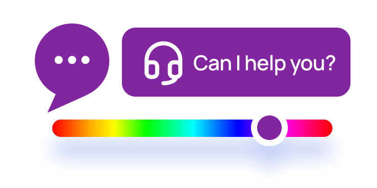 Aperçu personnalisation couleurs widget chat