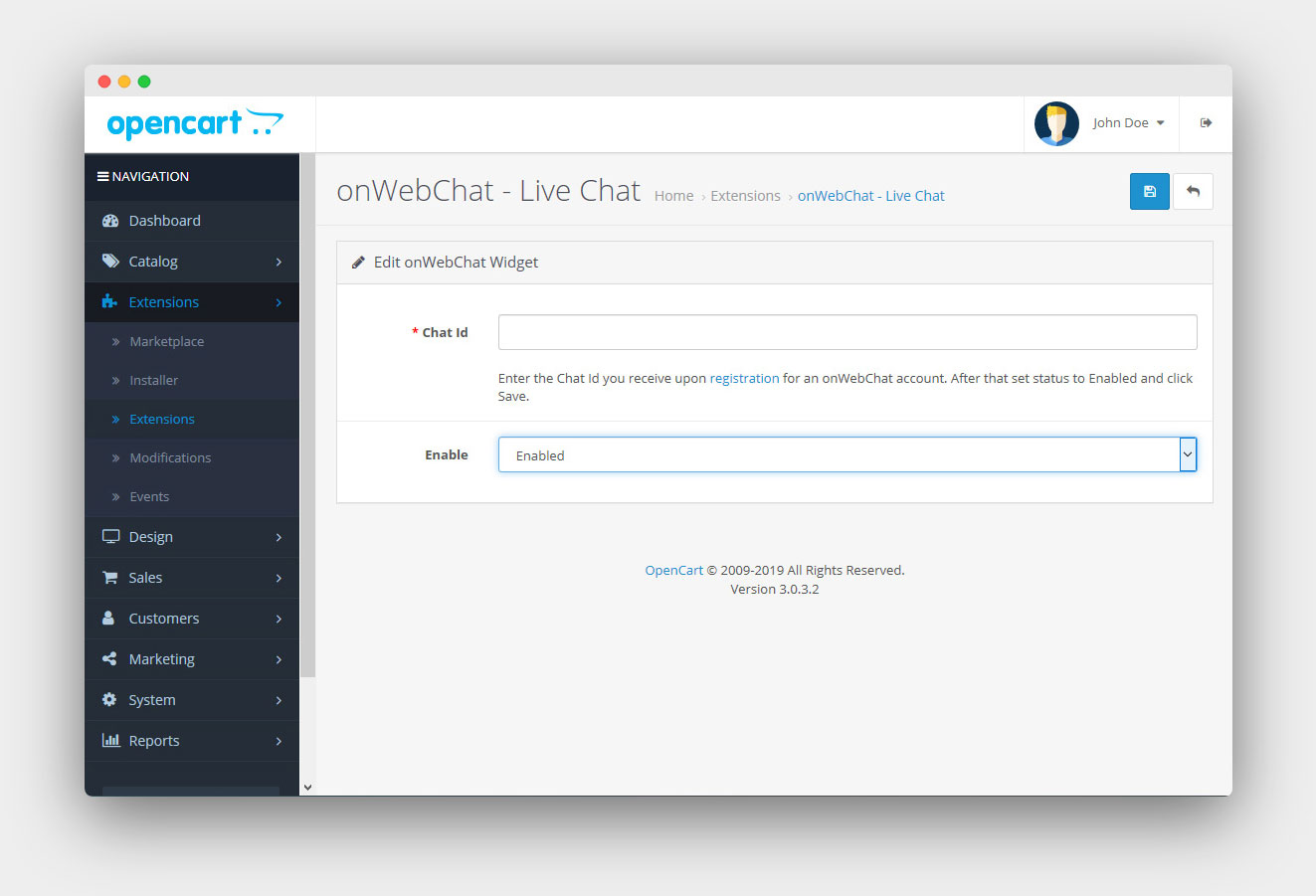 OpenCart AI Chatbot automatically syncing product catalog for AI training and answering order questions