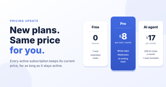 onWebChat new plans