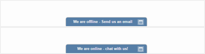 live chat system - onWebChat minimized chat window
