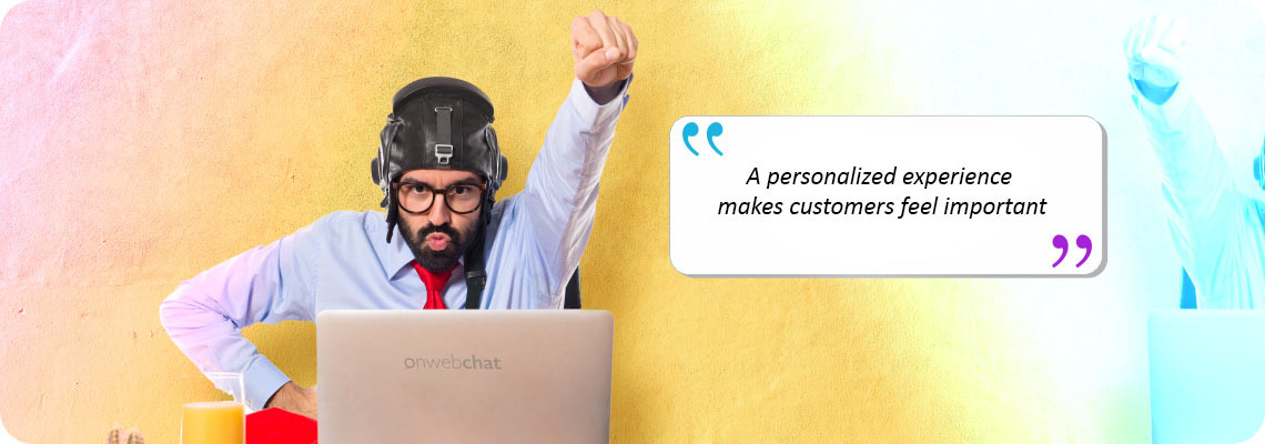livechat system make visitors' experience personalized