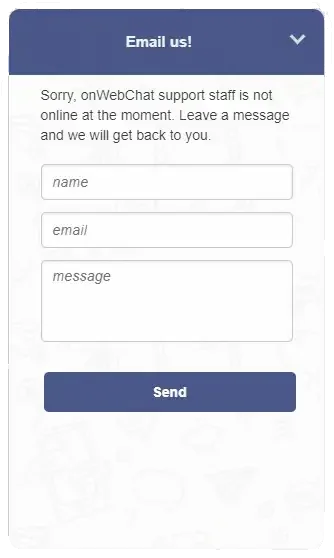 Chat window