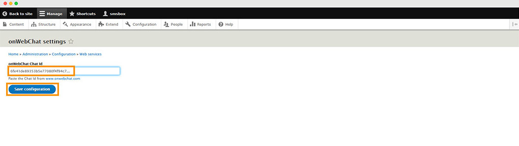 Istruzioni installazione modulo Drupal passo 5
