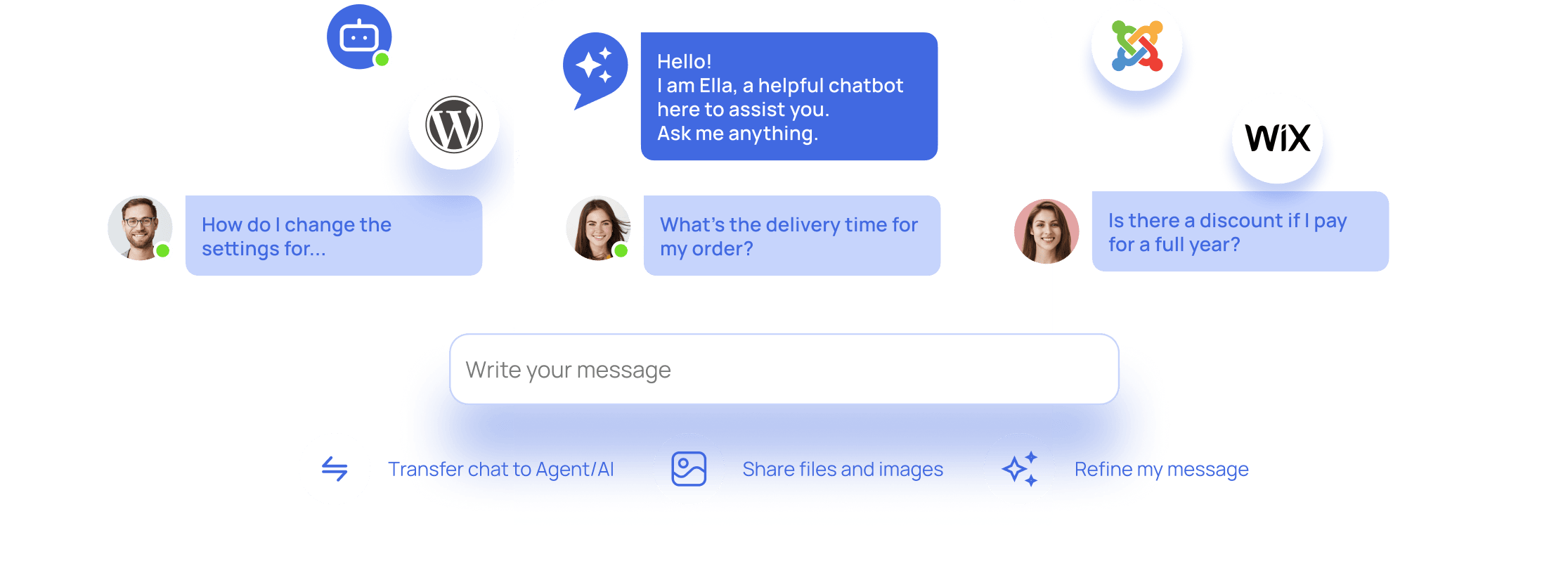 onWebChat live chat and AI chatbot demo