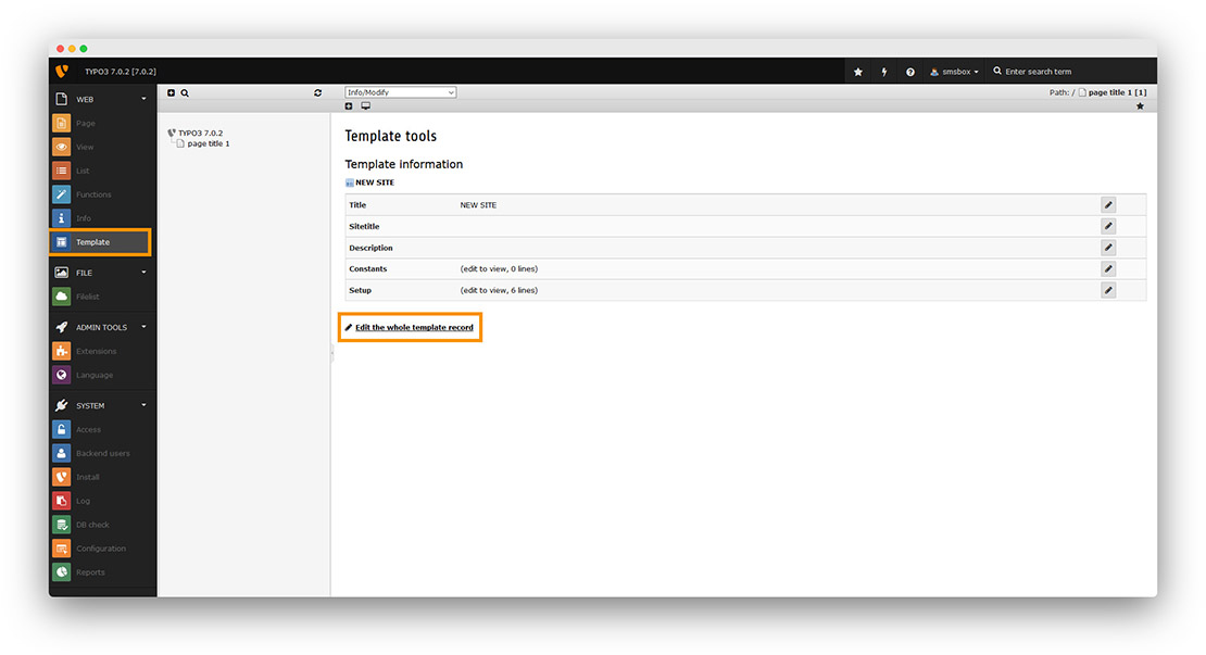 TYPO3 rozszerzenie onWebChat – edycja szablonu