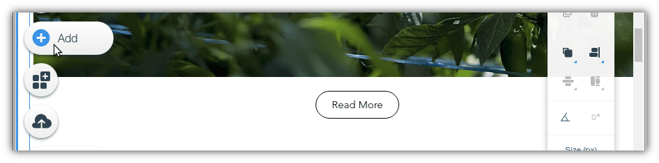 Instalacja onWebChat na Wix – menu Dodaj