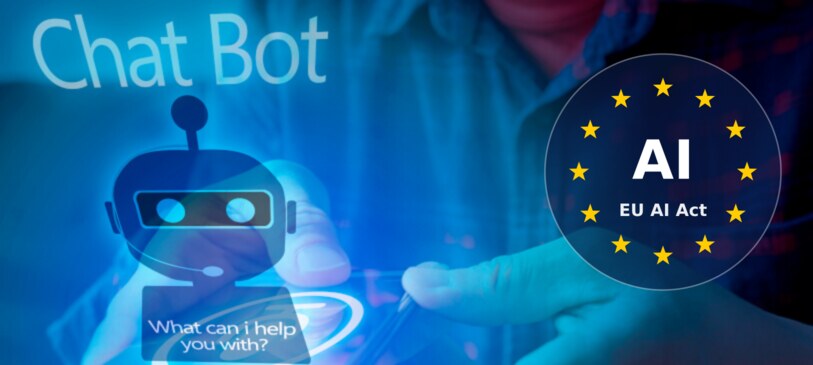 AI chatbot with an EU AI Act badge